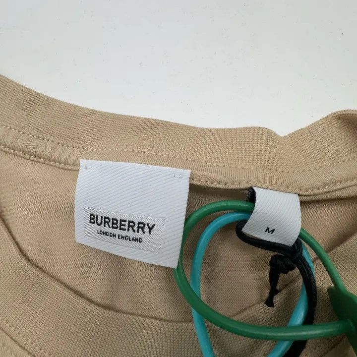 Burberry Burberry Solid Color Side Plaid T-Shirt 0079 Size M / US 6-8 / IT 42-44 - 3 Thumbnail