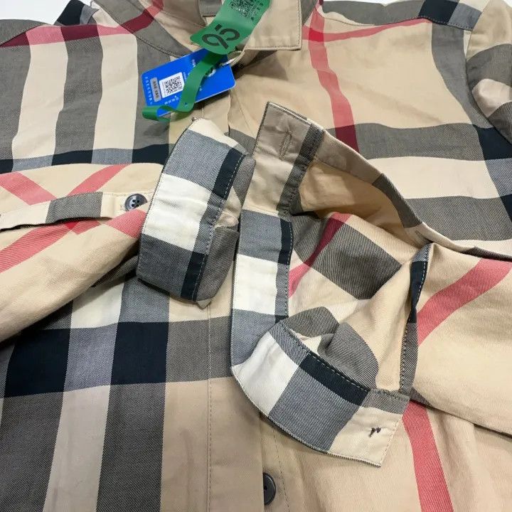 Burberry Burberry Plaid Long Sleeve Shirt with Waist Detail 0079 Size M / US 6-8 / IT 42-44 - 7 Thumbnail