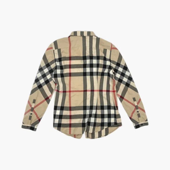 Burberry Burberry Plaid Long Sleeve Shirt with Waist Detail 0079 Size M / US 6-8 / IT 42-44 - 3 Thumbnail