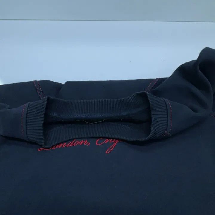 Burberry Burberry Black Logo Embroidered Sweatshirt 0079 Size L / US 10 / IT 46 - 6 Thumbnail