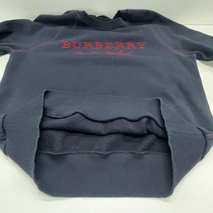 Burberry Burberry Black Logo Embroidered Sweatshirt 0079 Size L / US 10 / IT 46 - 9 Thumbnail