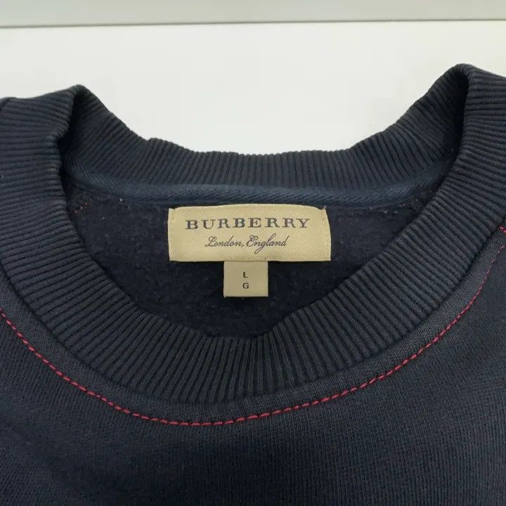 Burberry Burberry Black Logo Embroidered Sweatshirt 0079 Size L / US 10 / IT 46 - 4 Thumbnail