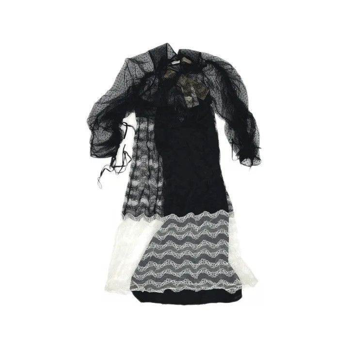 Burberry Black and White Lace Long Sleeve Dress 0079 - crrs.pl