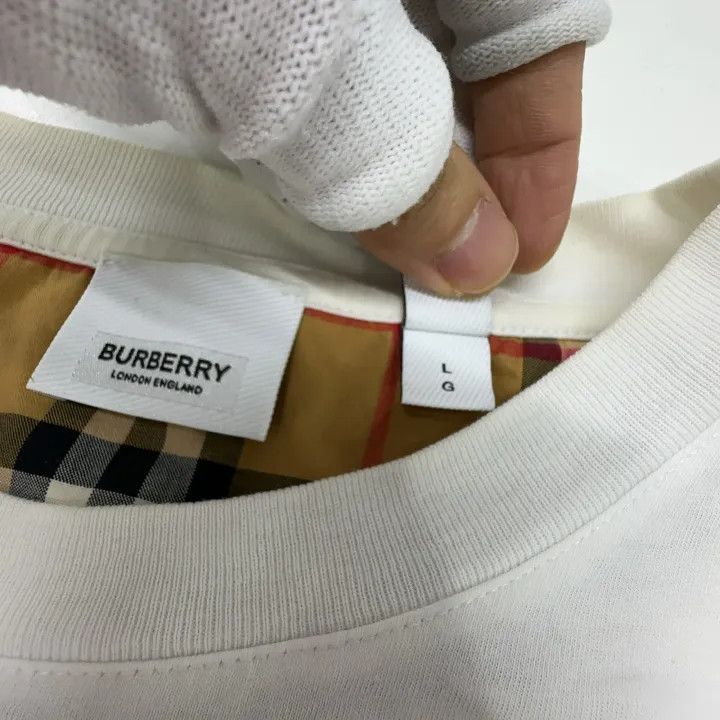 Burberry Burberry Vintage Classic Check Cotton T-Shirt 0079 Size L / US 10 / IT 46 - 5 Thumbnail