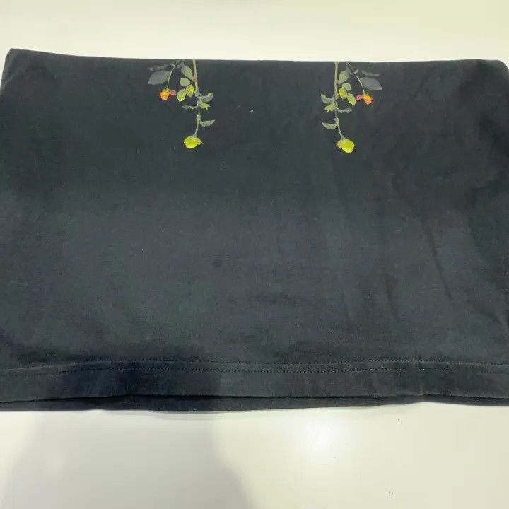 Burberry Burberry Black Floral Print Cotton Tee 0079 Size XXS / US 00 / IT 34 - 8 Thumbnail