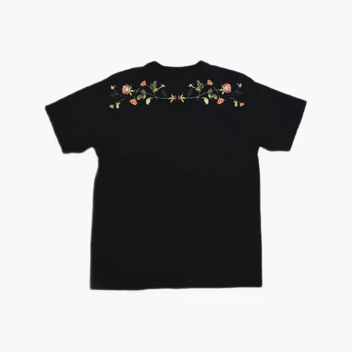 Burberry Burberry Black Floral Print Cotton Tee 0079 Size XXS / US 00 / IT 34 - 3 Thumbnail