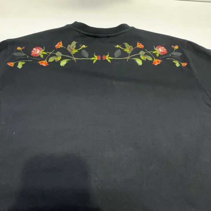 Burberry Burberry Black Floral Print Cotton Tee 0079 Size XXS / US 00 / IT 34 - 10 Thumbnail