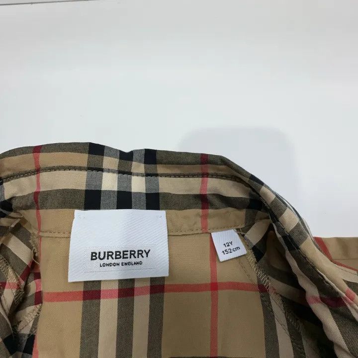 Burberry Burberry Long Sleeve Check Shirt Dress for Kids 0079 Size XL / US 12-14 / IT 48-50 - 4 Thumbnail