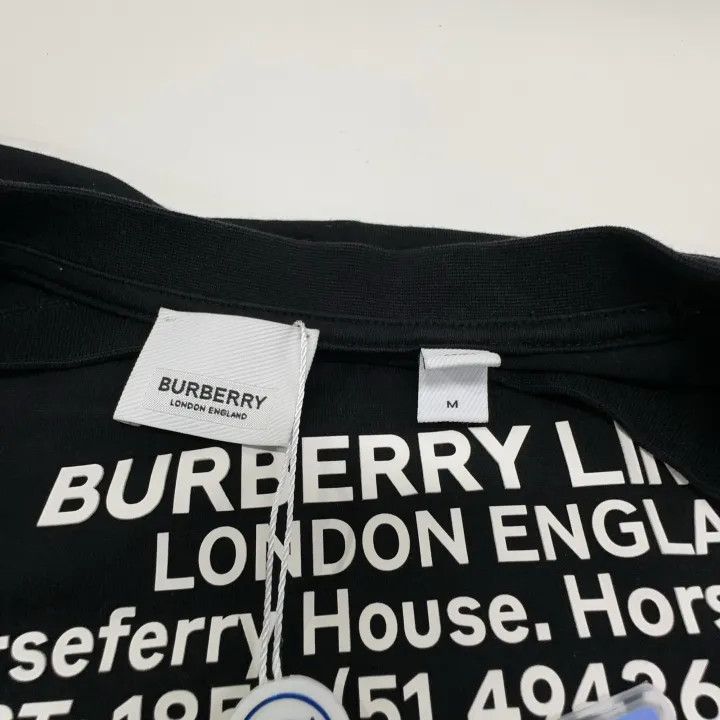Burberry Burberry Black Graphic Print Oversized T-Shirt 0079 Size M / US 6-8 / IT 42-44 - 4 Thumbnail