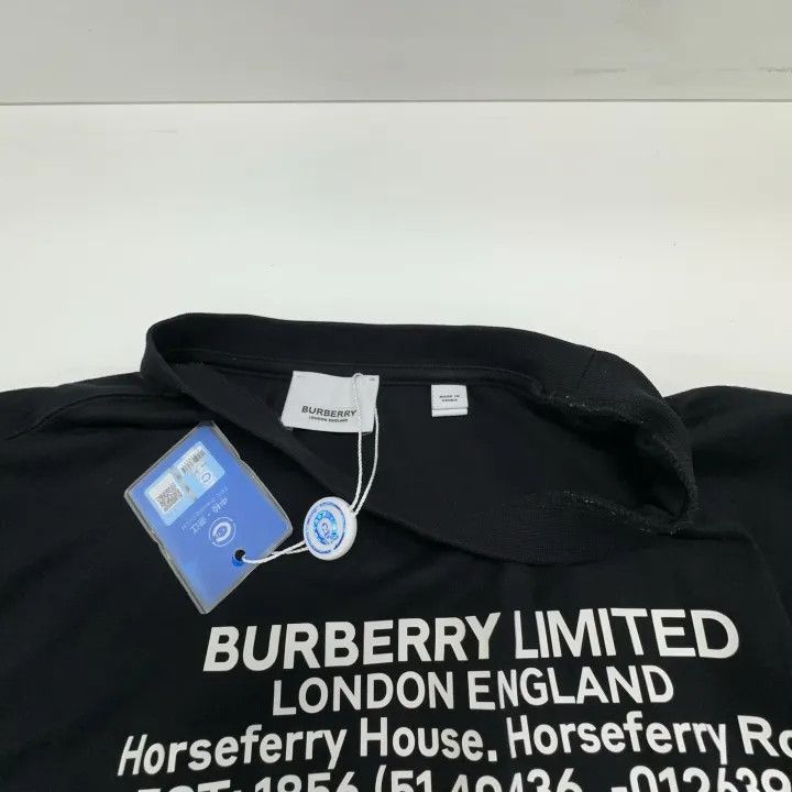 Burberry Burberry Black Graphic Print Oversized T-Shirt 0079 Size M / US 6-8 / IT 42-44 - 6 Thumbnail