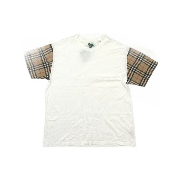 Burberry Burberry SS21 Check Sleeve T-Shirt for Women 0079 Size M / US 6-8 / IT 42-44 - 2 Thumbnail