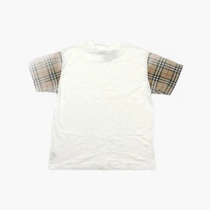 Burberry Burberry SS21 Check Sleeve T-Shirt for Women 0079 Size M / US 6-8 / IT 42-44 - 3 Thumbnail