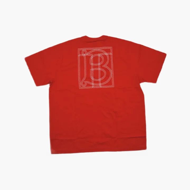 Burberry Burberry SS23 Red Logo Print Short Sleeve T-Shirt 0079 Size M / US 6-8 / IT 42-44 - 3 Thumbnail