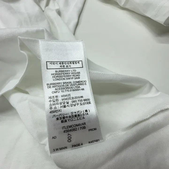 Burberry Burberry Hollow Sleeve Short Sleeve T-Shirt 0079 Size S / US 4 / IT 40 - 4 Thumbnail