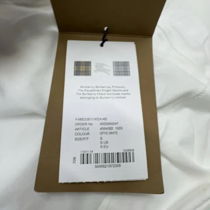 Burberry Burberry Hollow Sleeve Short Sleeve T-Shirt 0079 Size S / US 4 / IT 40 - 3 Thumbnail