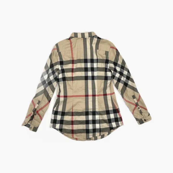 Burberry Burberry Plaid Long Sleeve Shirt for Women 0079 Size XS / US 0-2 / IT 36-38 - 3 Thumbnail