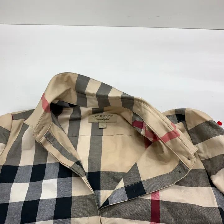 Burberry Burberry Plaid Long Sleeve Shirt for Women 0079 Size XS / US 0-2 / IT 36-38 - 6 Thumbnail