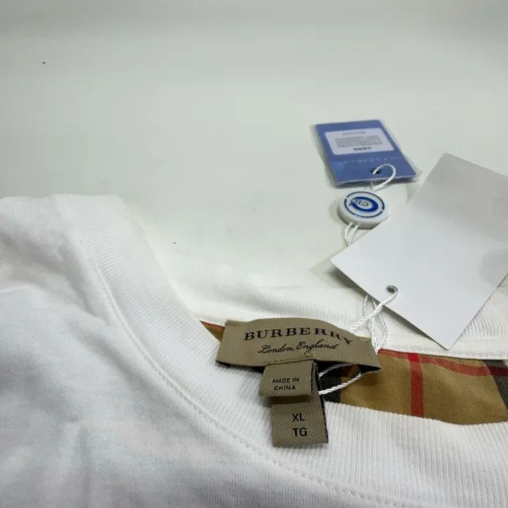 Burberry Burberry Check Print Short Sleeve T-Shirt 0079 Size XL / US 12-14 / IT 48-50 - 4 Thumbnail