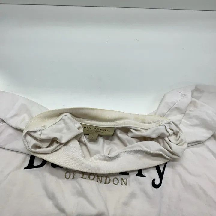 Burberry Burberry Logo Embroidered Short Sleeve T-Shirt 0079 Size M / US 6-8 / IT 42-44 - 7 Thumbnail
