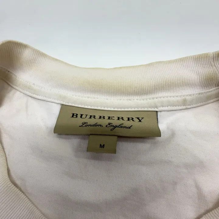 Burberry Burberry Logo Embroidered Short Sleeve T-Shirt 0079 Size M / US 6-8 / IT 42-44 - 4 Thumbnail