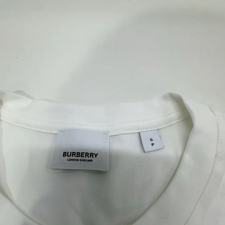 Burberry Burberry White Short Sleeve Tee with Check Pocket 0079 Size S / US 4 / IT 40 - 5 Thumbnail