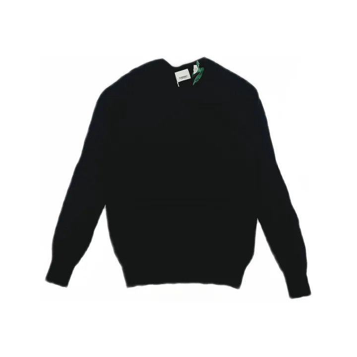 Burberry Burberry Vintage Black Merino Wool Knit Sweater 0079 Size L / US 10 / IT 46 - 2 Thumbnail