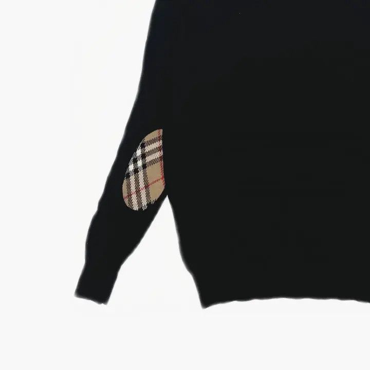 Burberry Burberry Vintage Black Merino Wool Knit Sweater 0079 Size L / US 10 / IT 46 - 5 Thumbnail