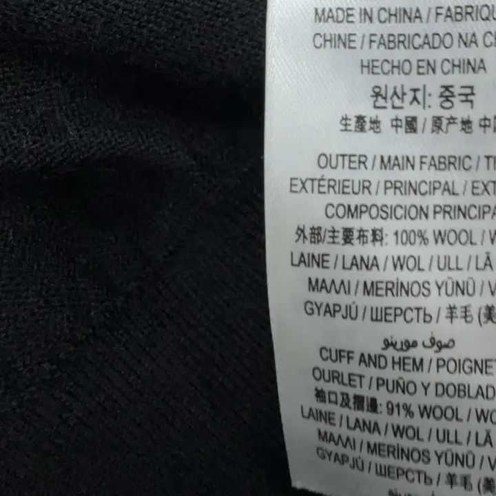 Burberry Burberry Vintage Black Merino Wool Knit Sweater 0079 Size L / US 10 / IT 46 - 8 Thumbnail