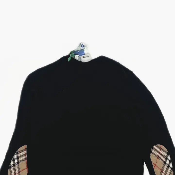 Burberry Burberry Vintage Black Merino Wool Knit Sweater 0079 Size L / US 10 / IT 46 - 4 Thumbnail