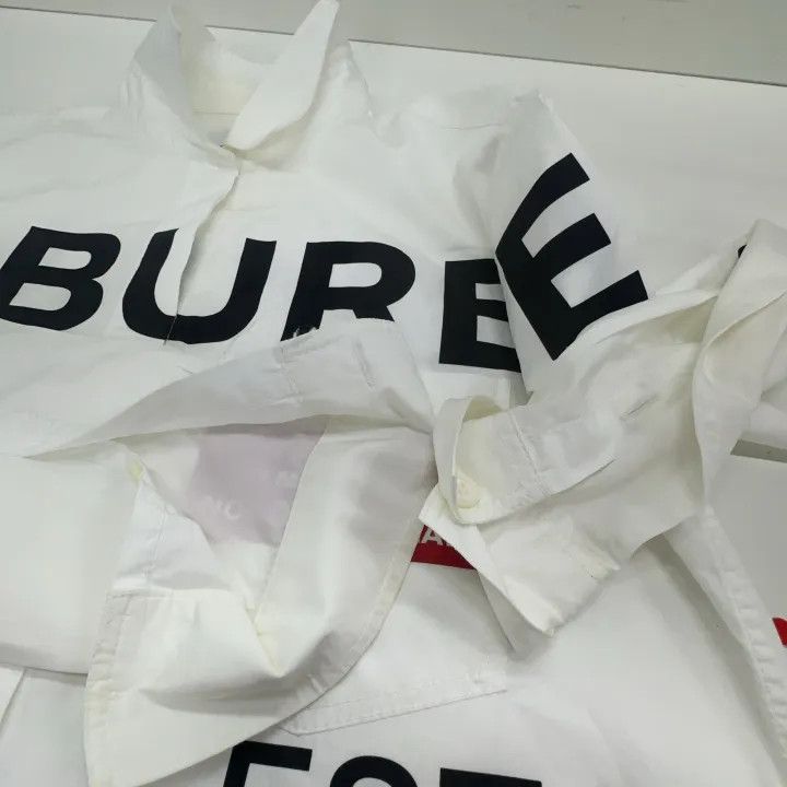 Burberry Burberry Letter Print Long Sleeve Shirt 0079 Size M / US 6-8 / IT 42-44 - 9 Thumbnail