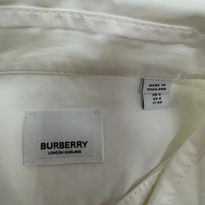 Burberry Burberry Letter Print Long Sleeve Shirt 0079 Size M / US 6-8 / IT 42-44 - 4 Thumbnail