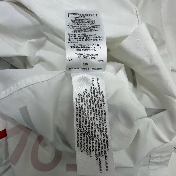 Burberry Burberry Letter Print Long Sleeve Shirt 0079 Size M / US 6-8 / IT 42-44 - 5 Thumbnail