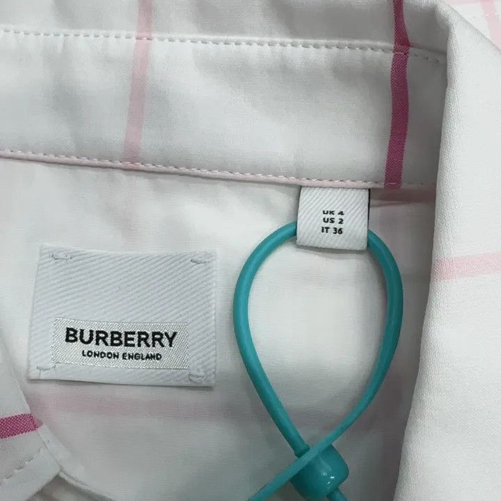 Burberry Burberry SS23 White Checkered Short Sleeve Shirt 0079 Size S / US 4 / IT 40 - 3 Thumbnail