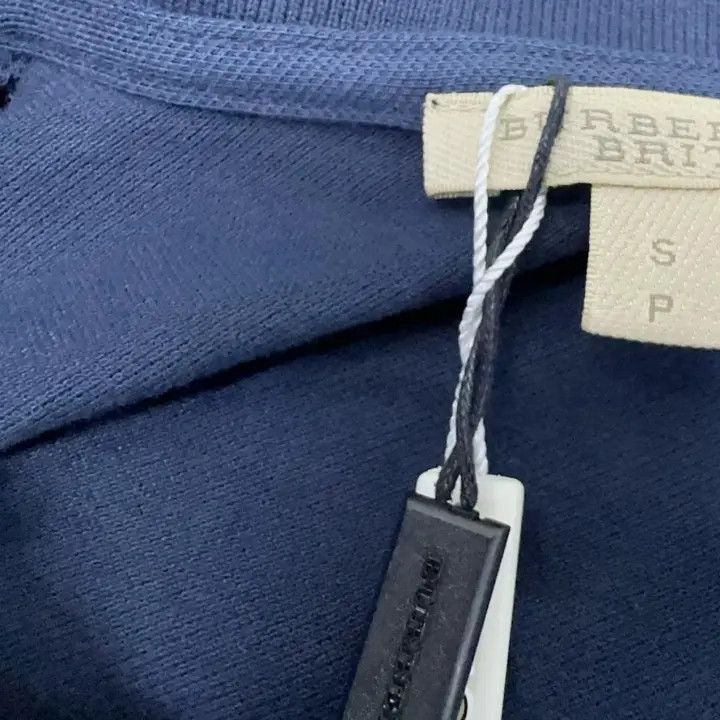 Burberry Burberry Women's Cotton Navy Polo Shirt 0079 Size S / US 4 / IT 40 - 8 Thumbnail