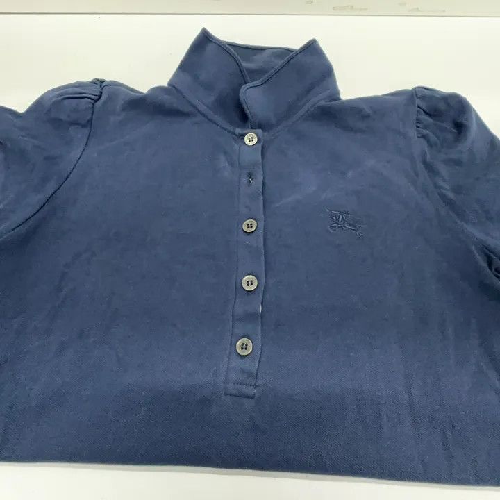 Burberry Burberry Women's Cotton Navy Polo Shirt 0079 Size S / US 4 / IT 40 - 14 Thumbnail