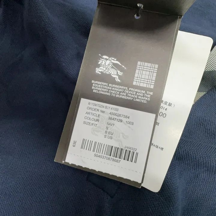 Burberry Burberry Women's Cotton Navy Polo Shirt 0079 Size S / US 4 / IT 40 - 11 Thumbnail