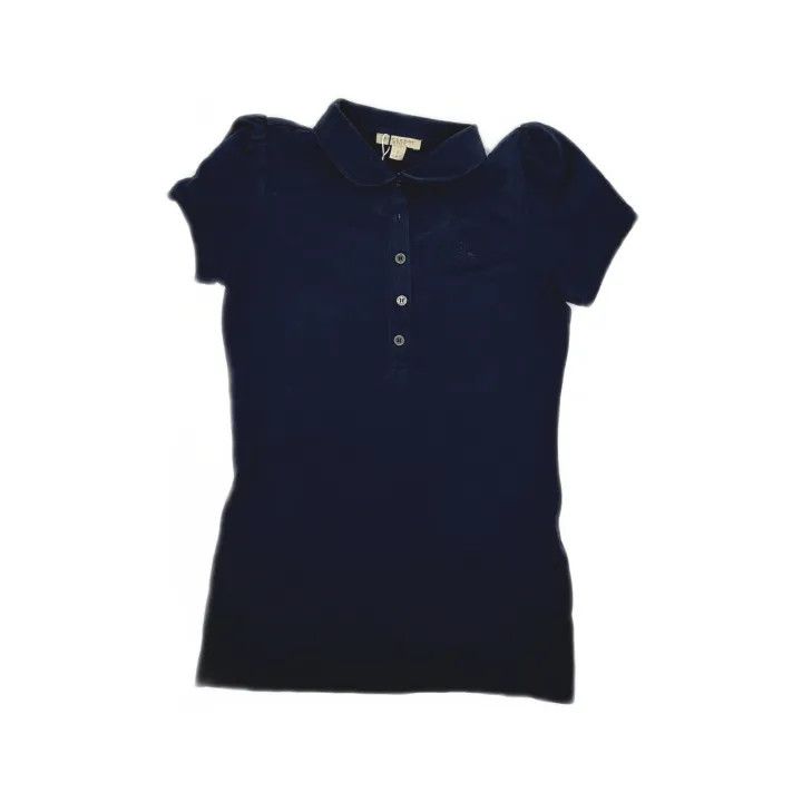 Burberry Burberry Women's Cotton Navy Polo Shirt 0079 Size S / US 4 / IT 40 - 2 Thumbnail