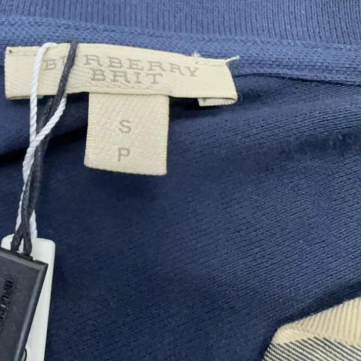 Burberry Burberry Women's Cotton Navy Polo Shirt 0079 Size S / US 4 / IT 40 - 9 Thumbnail
