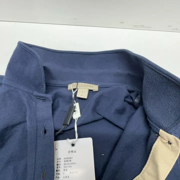 Burberry Burberry Women's Cotton Navy Polo Shirt 0079 Size S / US 4 / IT 40 - 13 Thumbnail