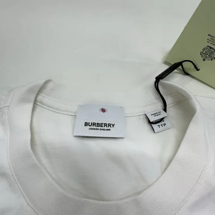Burberry Burberry FW22 Logo Print Loose White T-Shirt 0079 Size XXS / US 00 / IT 34 - 7 Thumbnail