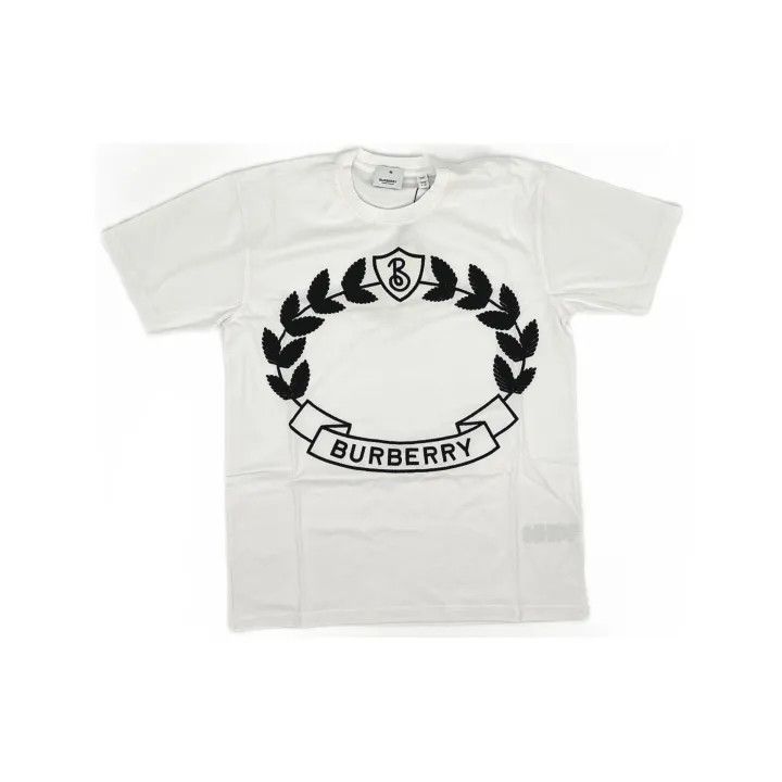 Burberry Burberry FW22 Logo Print Loose White T-Shirt 0079 Size XXS / US 00 / IT 34 - 2 Thumbnail