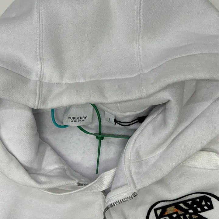 Burberry Burberry Logo Hoodie with Zip Closure 0079 Size S / US 4 / IT 40 - 7 Thumbnail