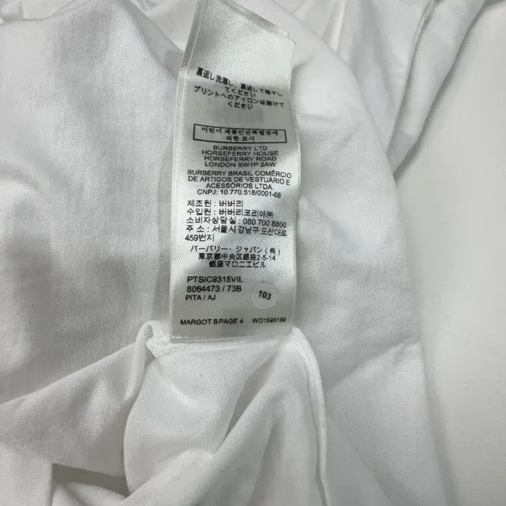 Burberry Burberry SS22 Square Print Cotton T-Shirt 0079 Size XS / US 0-2 / IT 36-38 - 3 Thumbnail