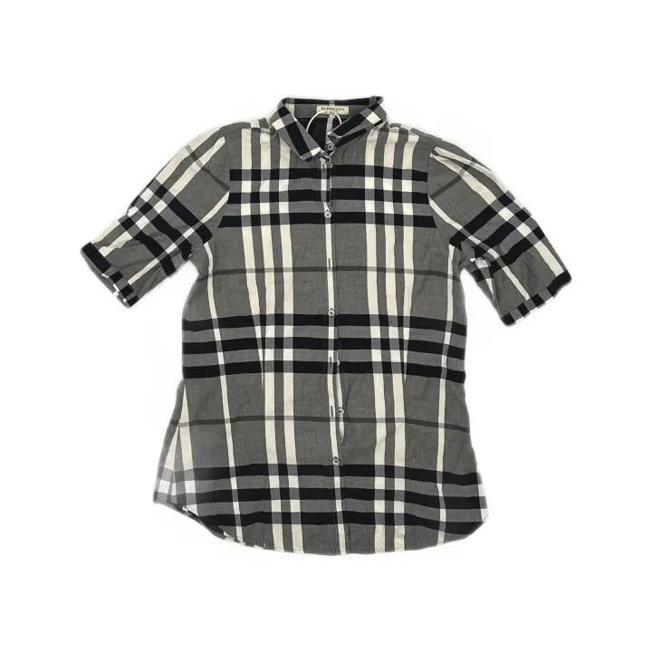 Burberry Burberry Casual Stylish Short Sleeve Button-Up 0079 Size M / US 6-8 / IT 42-44 - 2 Thumbnail