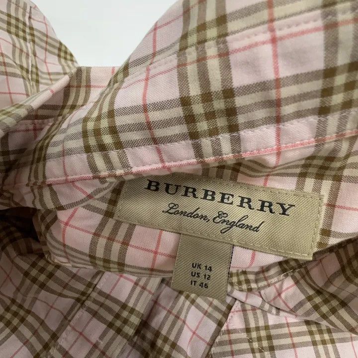 Burberry Burberry Plaid Long Sleeve Shirt for Women 0079 Size L / US 10 / IT 46 - 6 Thumbnail