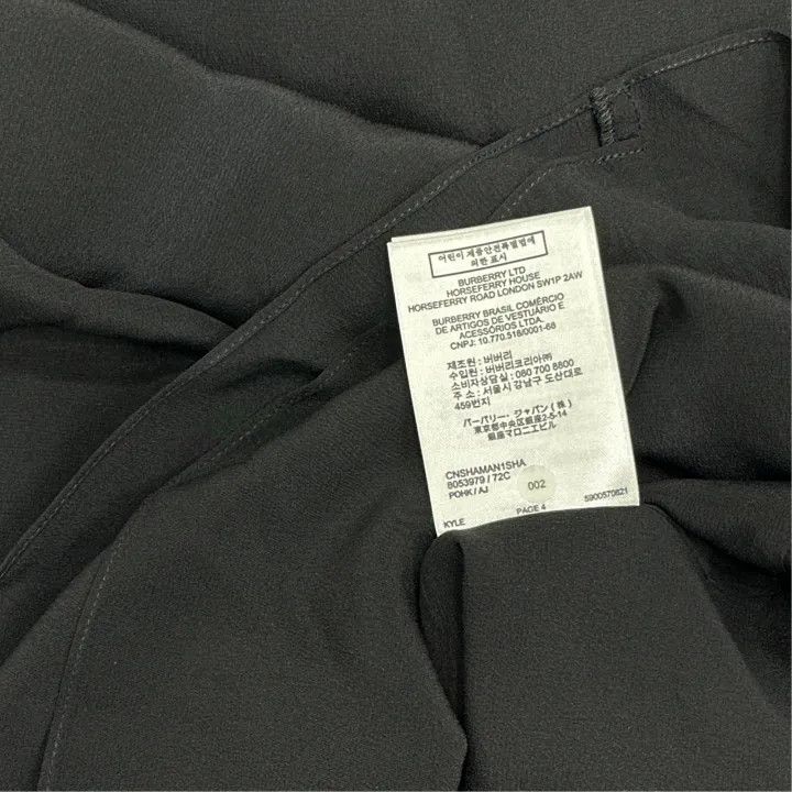 Burberry Burberry Sleek Black Sleeveless Dress with Ruffles 0079 Size XS / US 0-2 / IT 36-38 - 3 Thumbnail