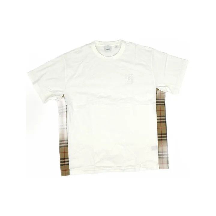 Burberry Burberry FW22 Side Plaid Round Neck T-Shirt 0079 Size M / US 6-8 / IT 42-44 - 2 Thumbnail