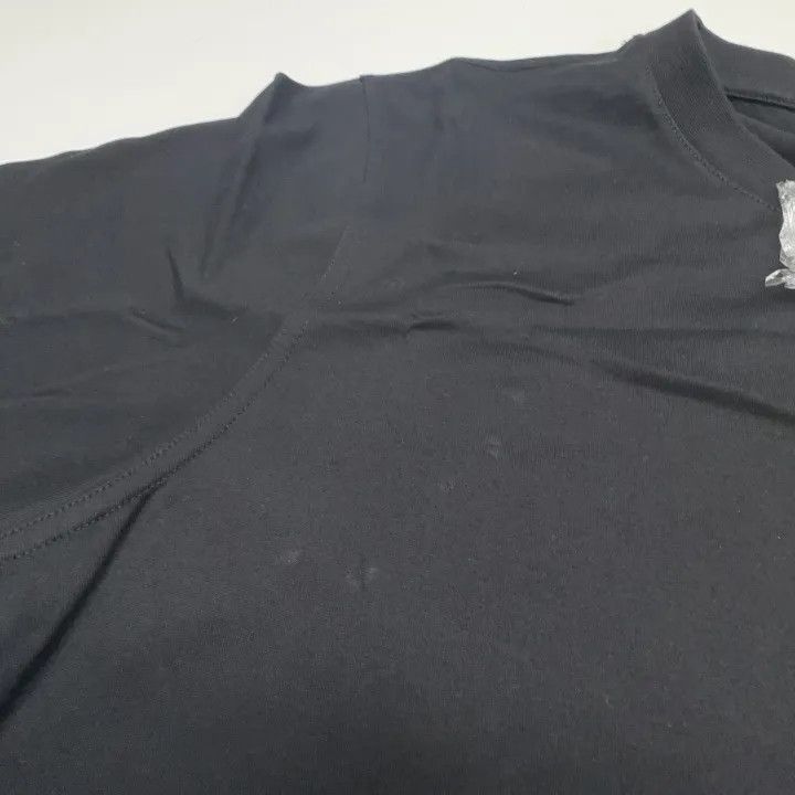 Burberry Burberry Black Short Sleeve T-Shirt with Embroidery 0079 Size L / US 10 / IT 46 - 8 Thumbnail
