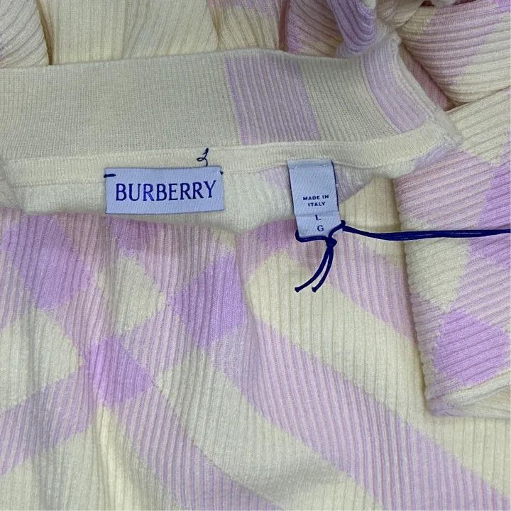 Burberry Burberry Color-Block Pattern Long Sleeve Sweater 0079 Size M / US 6-8 / IT 42-44 - 2 Thumbnail