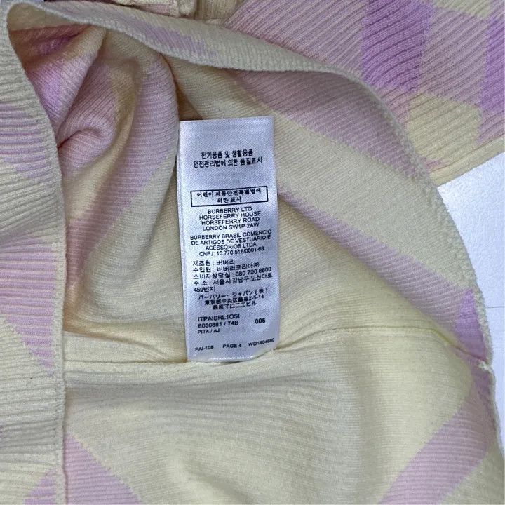 Burberry Burberry Color-Block Pattern Long Sleeve Sweater 0079 Size M / US 6-8 / IT 42-44 - 3 Thumbnail